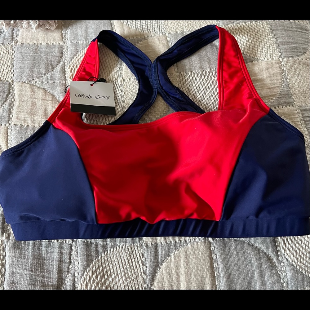 NWT Criss-Cross Swim Top